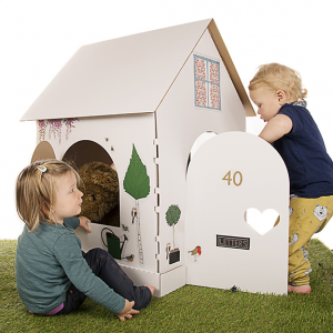 The Binky Box Cardboard Playhouse